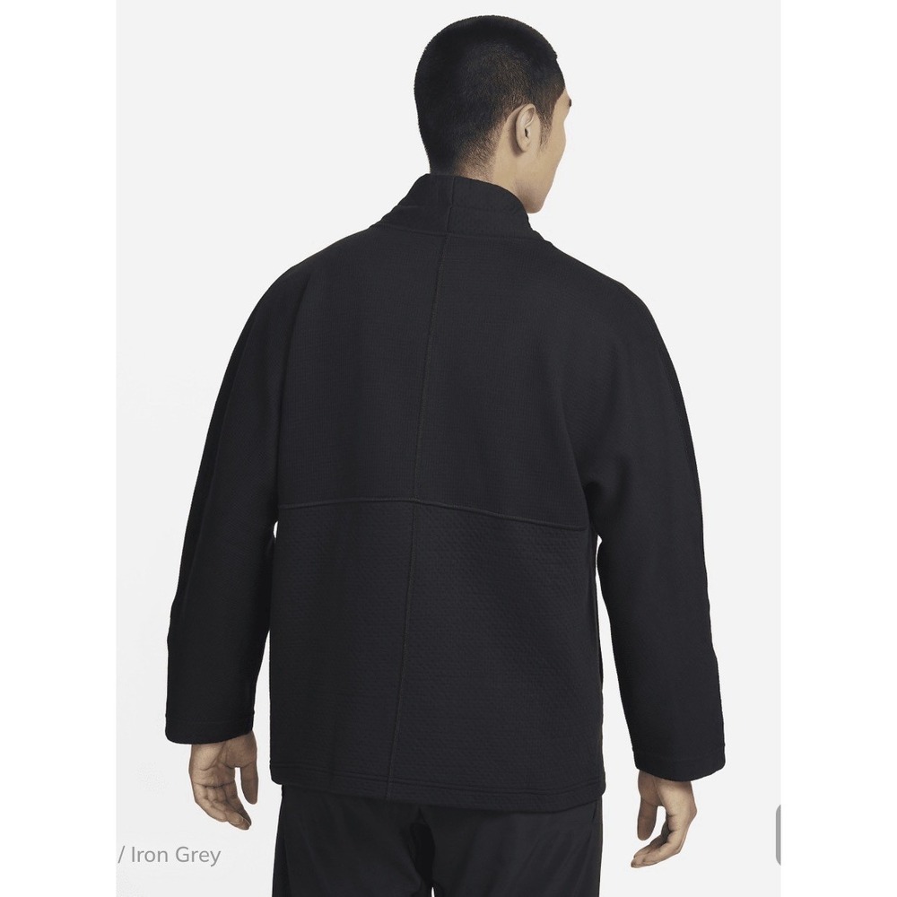 Nike Yoga Therma-Fit Fleece Top Jacket DQ6693-410 Sz: Large Black - Picture 9 of 11